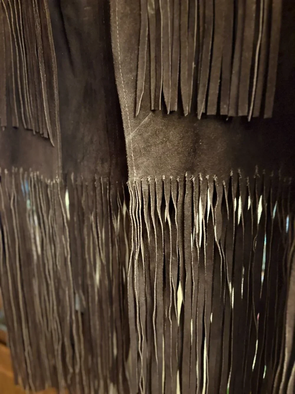 VINTAGE TEPEE TOWN NY FRINGE VEST - Picture 6 of 10